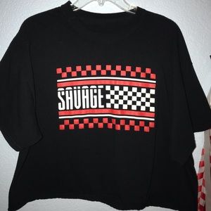 size XL SAVAGE graphic tee